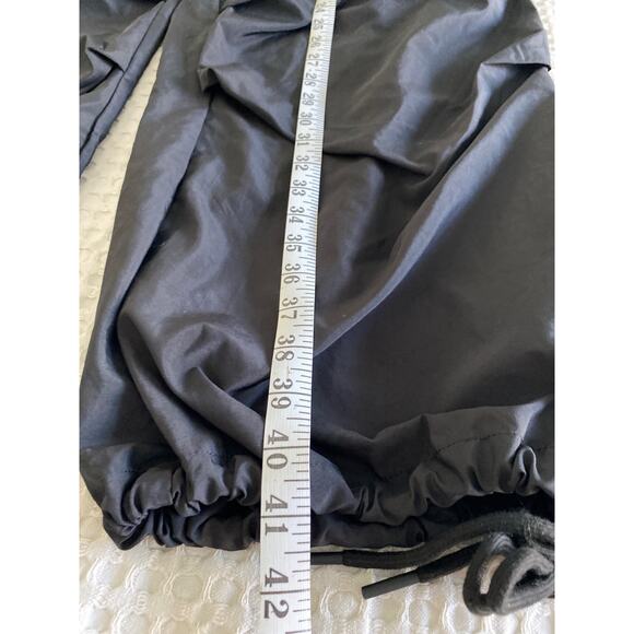 Women's Large Black Low-Rise Drawstring Utility Cargo Pants - Picture 4 of 11